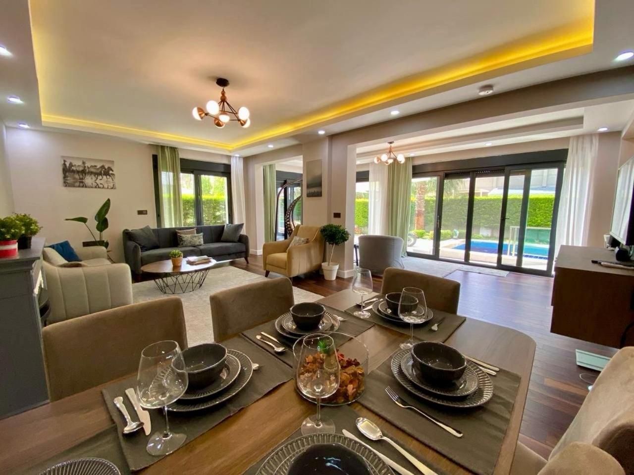 Villa Annabell1 With Swimming Pool And Jacuzzi, 3 Floors Belek Bagian luar foto